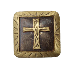 011 STANDARD CONCHO - COPPER AND BROWN CROSS