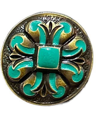 036 STANDARD CONCHO - TURQUOISE FLOW