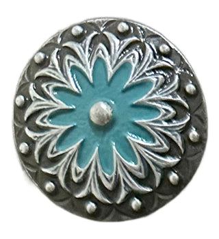 044 STANDARD CONCHO - BLUE CENTERED