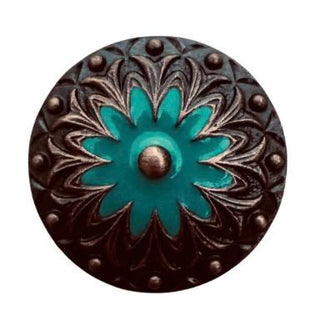 047 STANDARD CONCHO- TURQUOISE