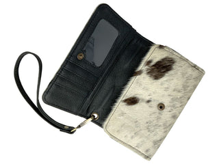 Hair on Cowhide Clutch Phone Wallet