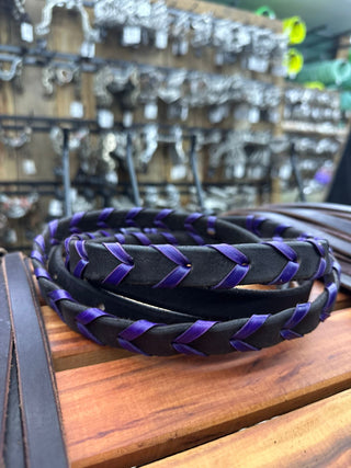 Leather Braided Reins