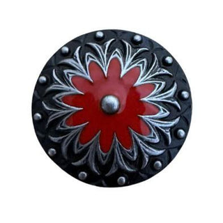 049 STANDARD CONCHO - RED CENTERED